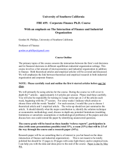 University of Maryland - University of Southern California