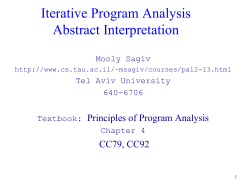 Abstract Interpretation Part 1