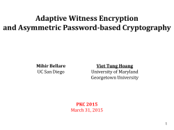 Adaptive Witness Encryption and Asymmetric Password