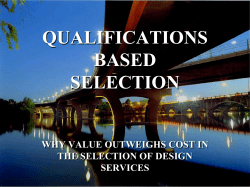 qualifications-based selection