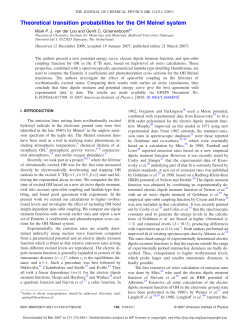 Theoretical transition probabilities for the OH