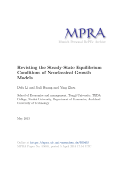 Revisting the Steady-State Equilibrium Conditions of Neoclassical