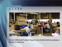 NAAB Conditions for Accreditation