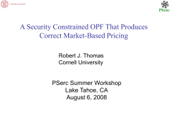 A Security Constrained OPF That Produces Correct Market