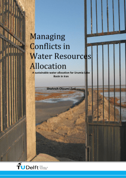 Managing conflicts in water resources allocation