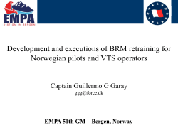 Development and executions of BRM retraining for Norwegian pilots