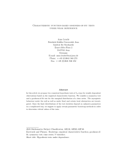 Characteristic function-based goodness-of