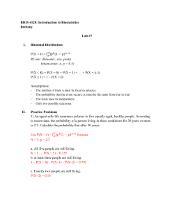 BIOS 4120: Introduction to Biostatistics Breheny Lab #7 I