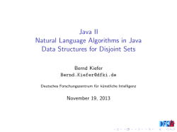 Java II Natural Language Algorithms in Java Data Structures