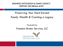 Business Succession Planning