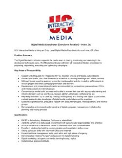 Digital Media Coordinator