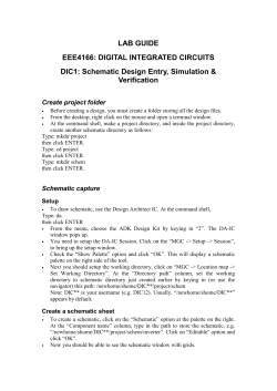 DIC2: Circuit Layout, DRC, LVS