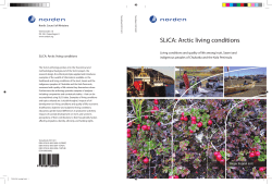 SLiCA: Arctic living conditions