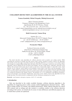 COLLISION DETECTION ALGORITHMS IN THE ECALL SYSTEM