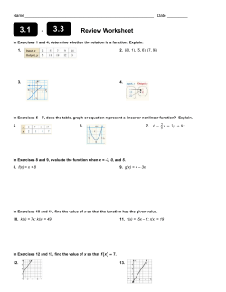 3.3 - Review Worksheet 3.1
