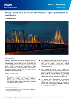 Kolkata Tribunal holds the income from `transfer of right to purchase