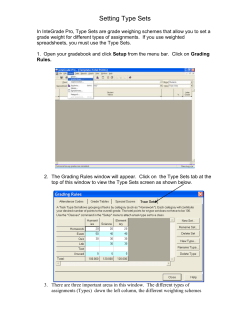 Setting Type Sets