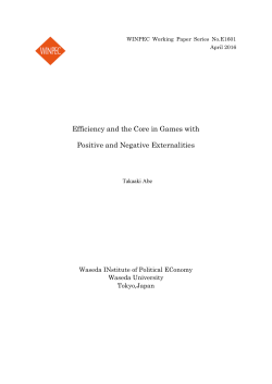 Efficiency and the Core in Games with Positive and Negative