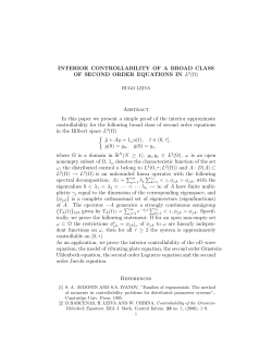 INTERIOR CONTROLLABILITY OF A BROAD CLASS OF SECOND