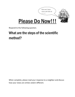 Explain each step of the scientific method?