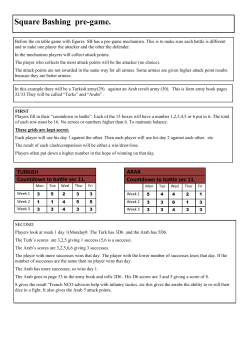 Explanation of pre-game mechanism