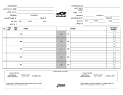 5 Court Lineup Sheet