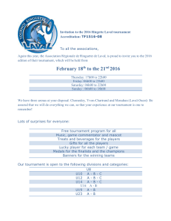February 18 th to the 21 nd 2016
