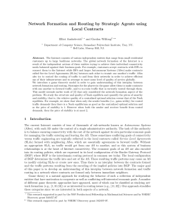 Network Formation and Routing by Strategic Agents using Local