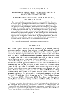 Convergence Properties of the Likelihood of Computed Dynamic