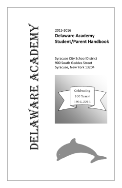 Delaware Academy Student/Parent Handbook