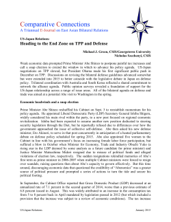 US-Japan Relations - Comparative Connections