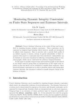Monitoring Dynamic Integrity Constraints on Finite State Sequences
