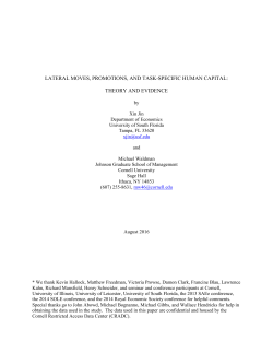lateral moves, promotions, and task