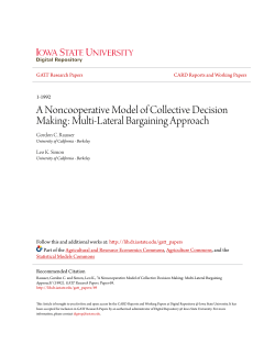 A Noncooperative Model of Collective Decision Making