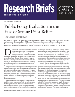 Public Policy Evaluation in the Face of Strong Prior Beliefs The Case