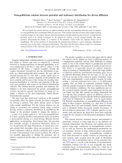 Nonequilibrium relation between potential and stationary distribution