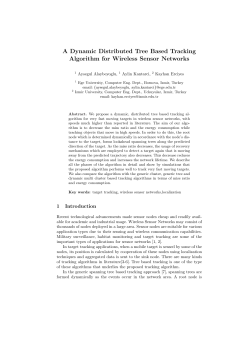 A Dynamic Distributed Tree Based Tracking Algorithm for Wireless