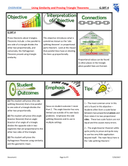 Prove theorems about triangles – The Side Splitting