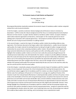 An Economic Inquiry of Audit Market and Regulation