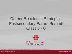 Career Readiness Strategies (Class 5, 6)