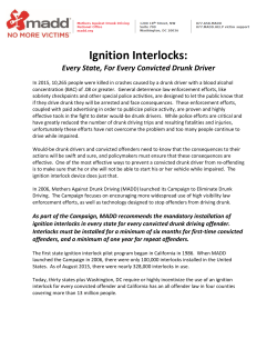 Ignition Interlocks