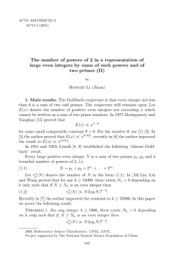 The number of powers of 2 in a representation of large even integers