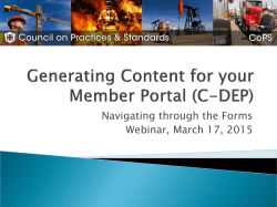 Generating Content for your Member Portal Slides