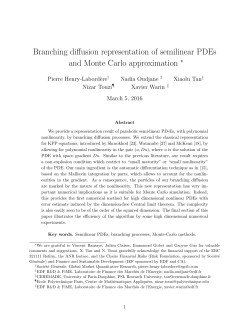 Branching diffusion representation of semilinear PDEs and