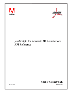 JavaScript for Acrobat 3D Annotations API Reference