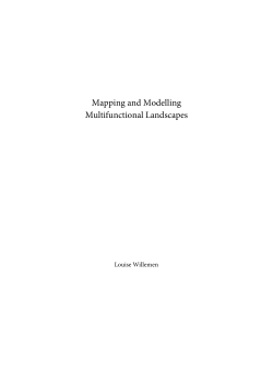 Mapping and Modelling Multifunctional Landscapes