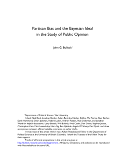 Partisan Bias and the Bayesian Ideal in the Study