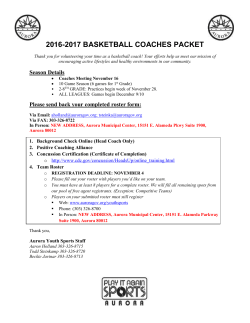 Coaches Packet - City of Aurora