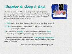 4. Sleep and Rest