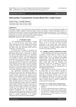 Information Transmission System Based On a Light Sensor